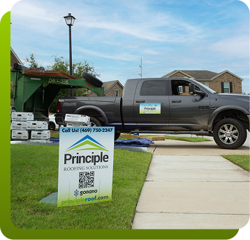 truck in front of a home