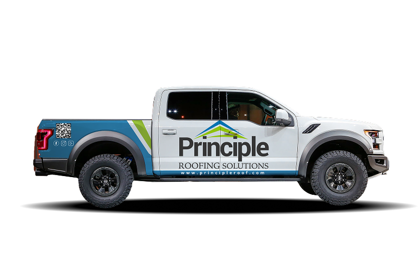 principle roofing truck